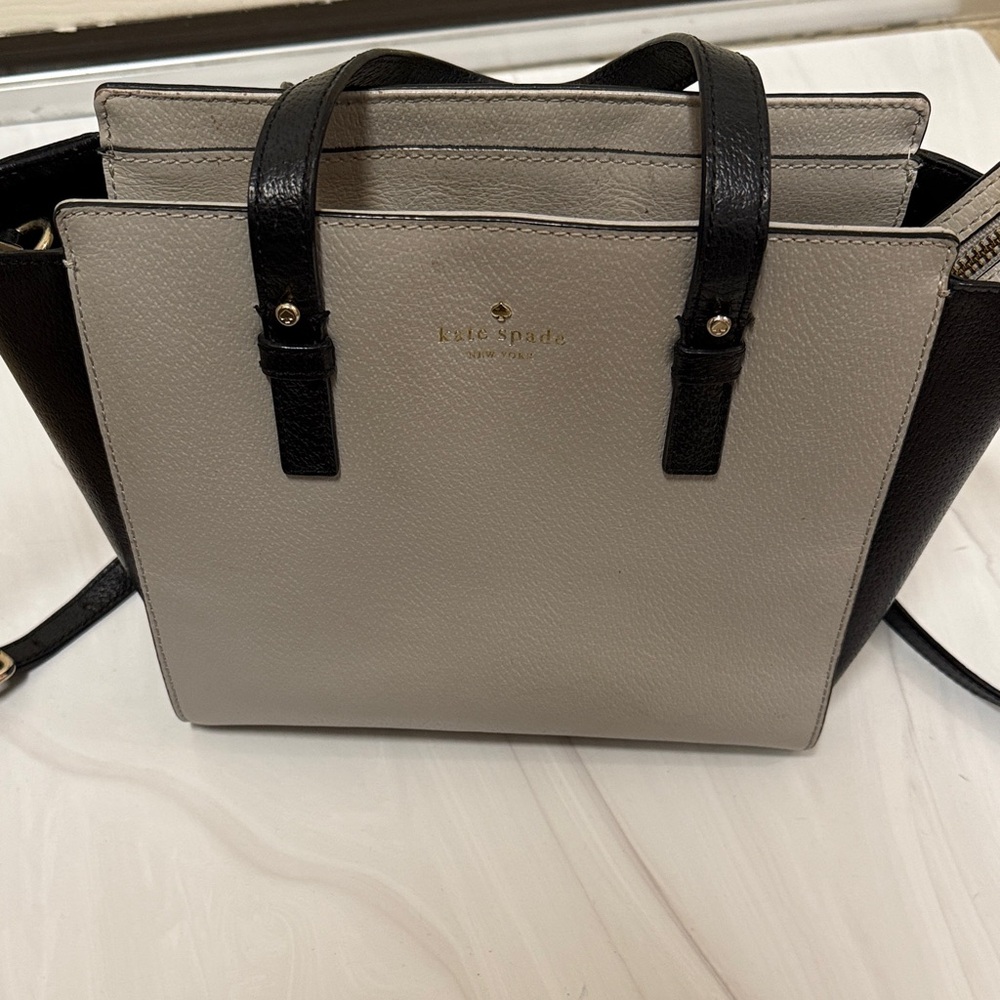 Kate Spade Black and Cream Satchel